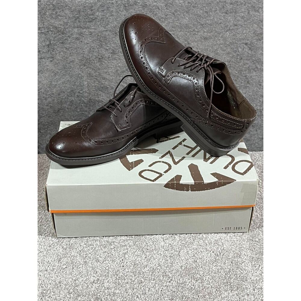 Dunham Oxford Shoes Wingtip Leather Brown 9 2E Wide Classic Office Preppy